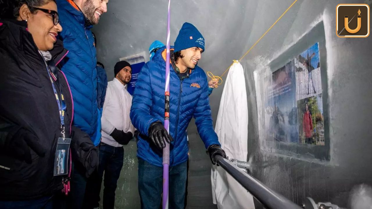 Usthadian Academy / Neeraj Chopra Honoured At Jungfrau’s Ice Palace In Switzerland | 12 feb 2024 Usthadian Academy / Neeraj Chopra Honoured At Jungfrau’s Ice Palace In Switzerland